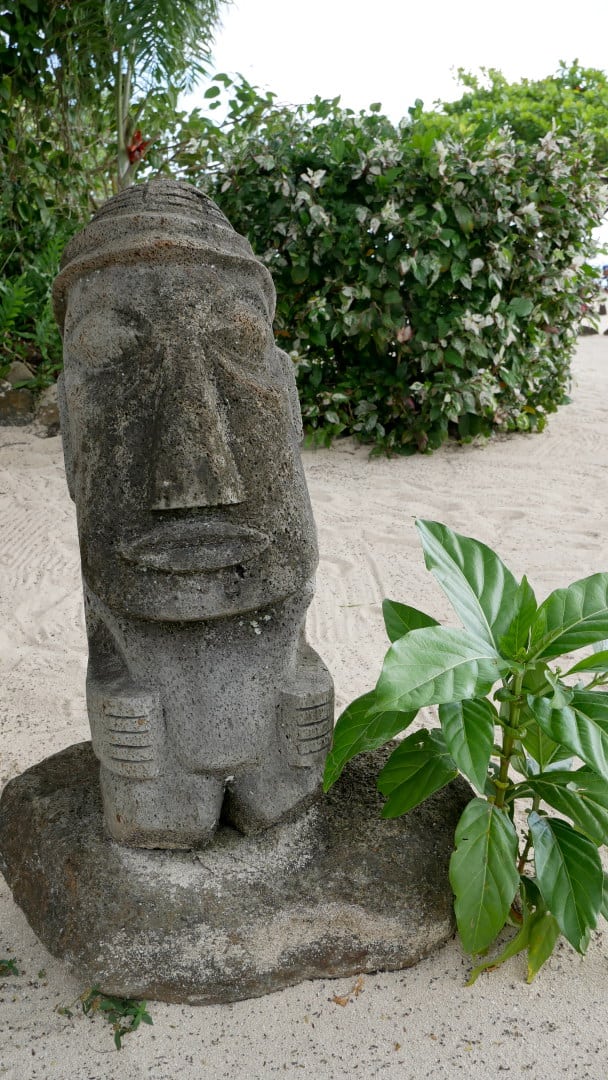 A little tiki statue in Moorea
