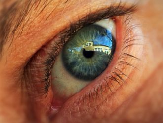 Close up of Matt's eye