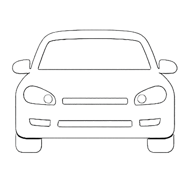 Car icon for website branding and rebranding services.
