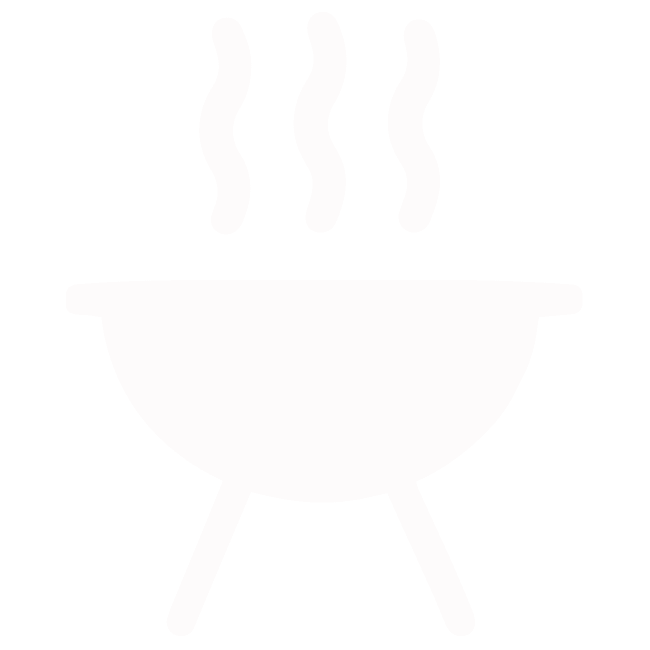 Grill with steam rising, perfect for barbecue or outdoor cooking.