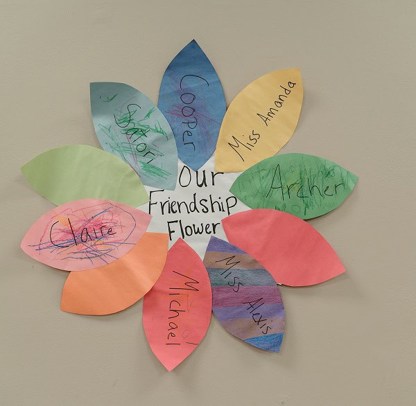 friendship flower wall art