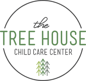 full color tree house child care center logo