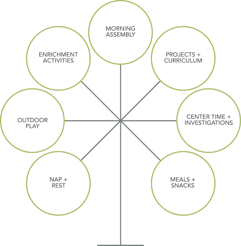 schedule and activities graphic