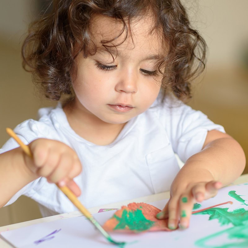toddler painting