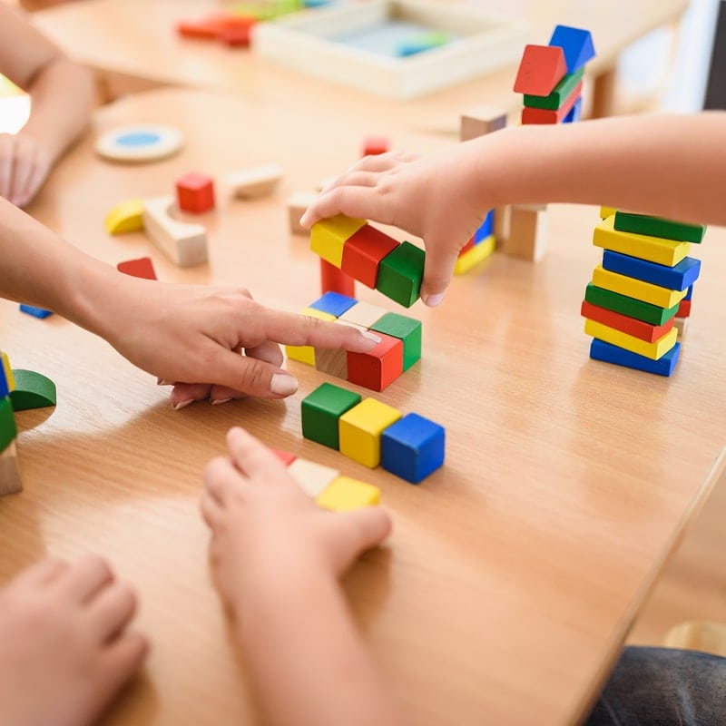 hands on learning with building blocks