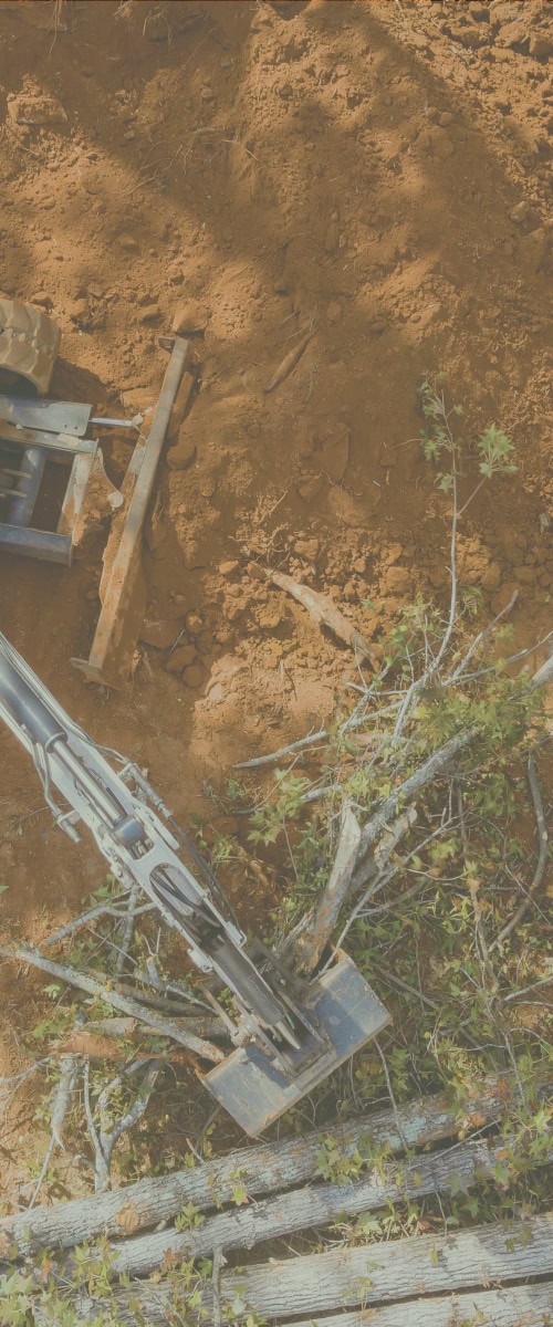 clearing land