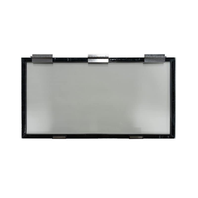 High-quality glass hinge blind window ideal for 30" x 16" openings, providing privacy and light cont.