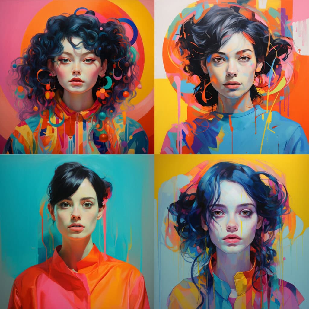 Art Inspirations and Styles in Triadic Color Scheme
