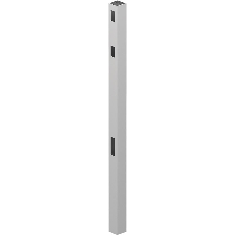 1 Way PVC Gate Post Semi Privacy 102mm X 102mm