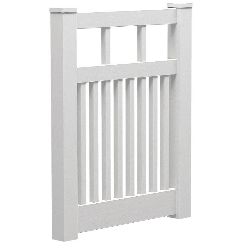 Semi Privacy Gate Hamptons PVC 1000mm Wide x 1200mm High