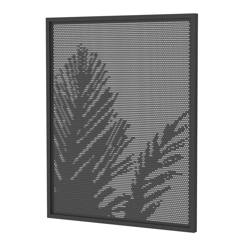 Perforated Deco Gate 975mm Wide x 1200mm High Black