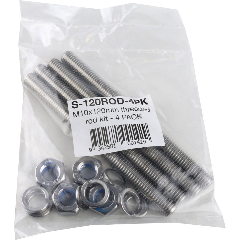 M10 x 120mm Threaded Rod Kit