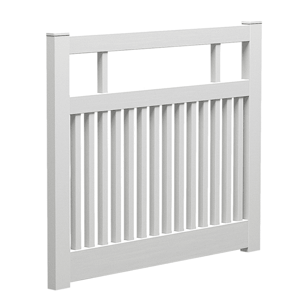 Semi Privacy Gate Hamptons PVC 1500mm Wide x 1200mm High