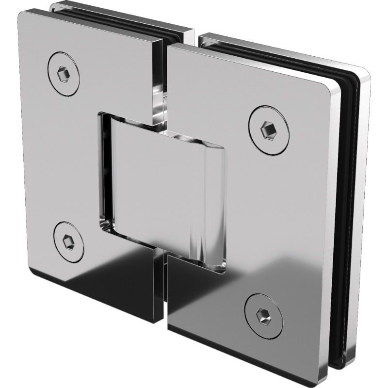 ZURICH 6mm Glass to Glass 180 Degree Hinge Chrome