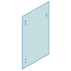 8mm Master Range Glass Gate 750W x 1200H