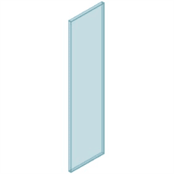 12mm Glass Frameless 250W x 1200H