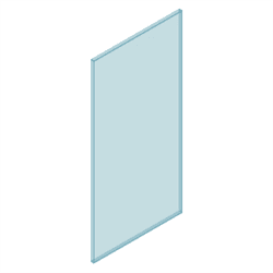 12mm Glass Frameless 700W x 1200H