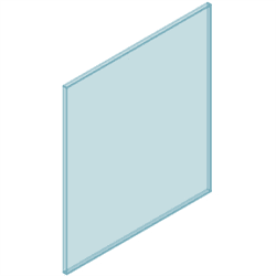 12mm Glass Frameless 950W x 1200H