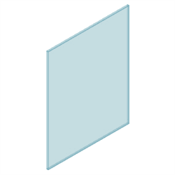 12mm Glass Frameless 1100W x 1200H