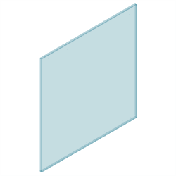 12mm Glass Frameless 1350W x 1200H
