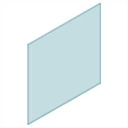 12mm Glass Frameless 1450W x 1200H