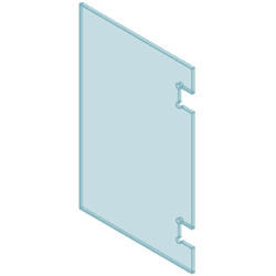 12mm Glass Polaris Hinge Panel 1000W x 1200H