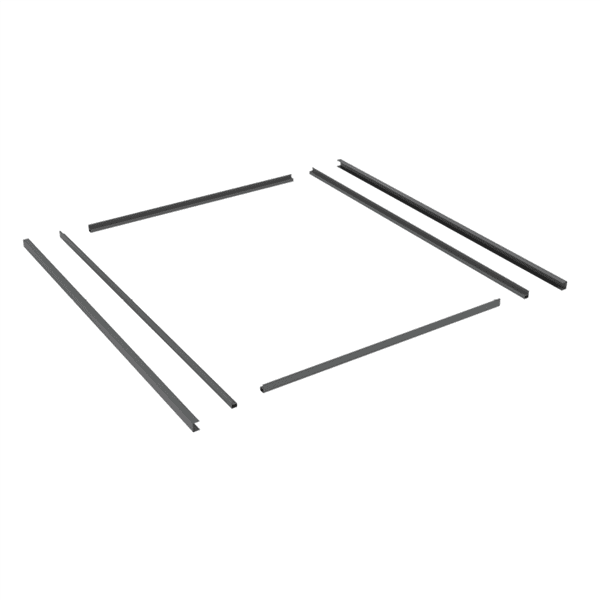 Perforated 38x28mm Transition Panel Frame Kit Black