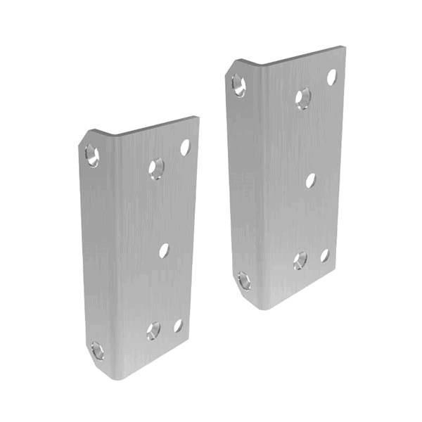 Polaris 125 Series Glass To Square Post Backing Plate 2pk Satin