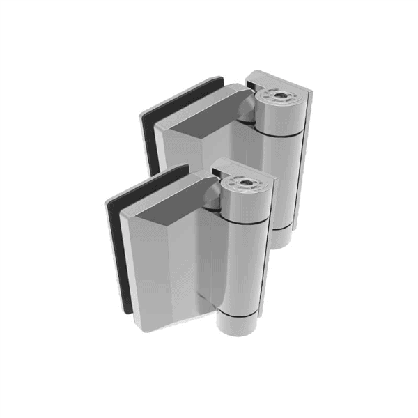 Polaris 155 Series Glass To Wall Hinge Set Polish