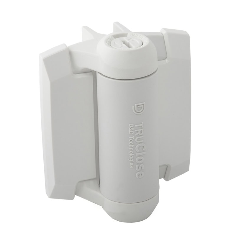 D&D Tru Close Hinge Set 2x Legs White