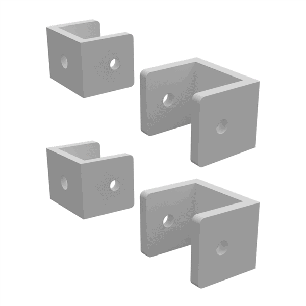 BARR C Bracket Kit 4pk Pearl White