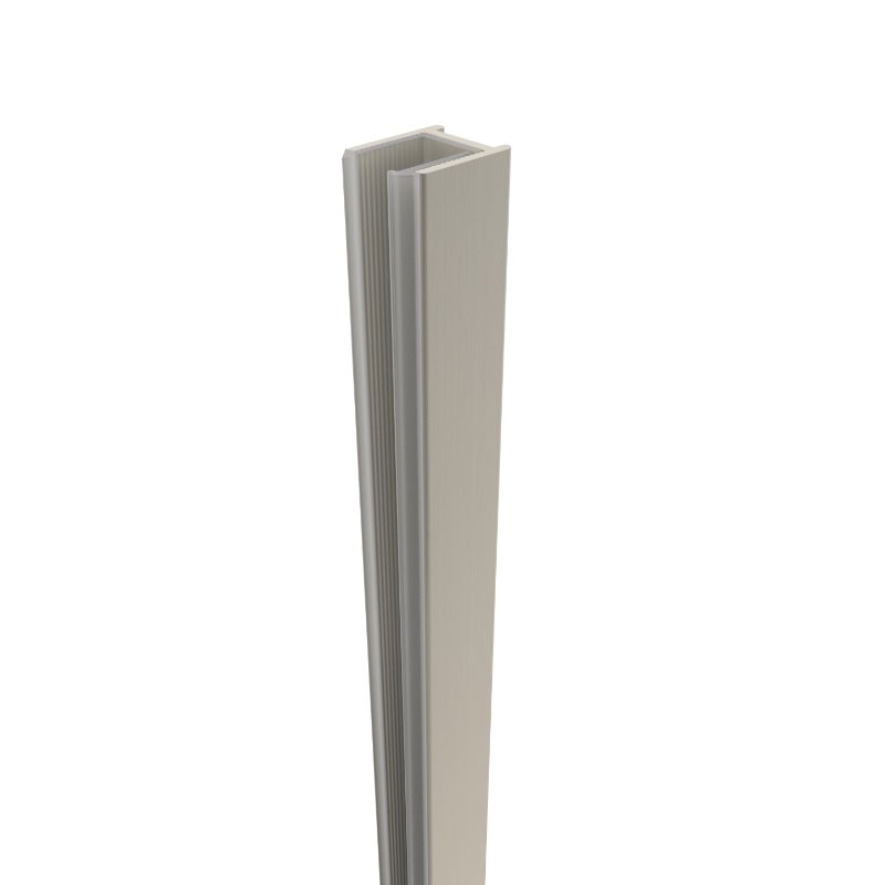 Purity Nikl – Dry Glaze U Channel 2100mm Long Suits 10mm Glass – Brushed Nickel