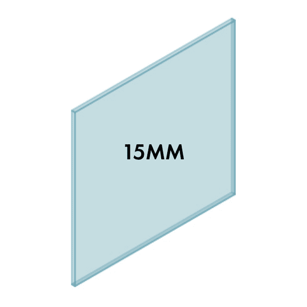 15mm Frameless Glass Balustrade 1000W x 1000H