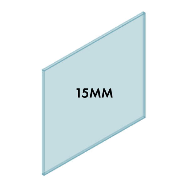 15mm Frameless Glass Balustrade 1050W x 1000H