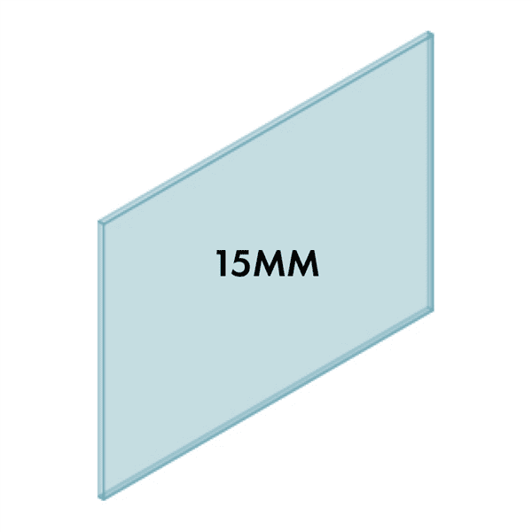 15mm Frameless Glass Balustrade 1300W x 1000H