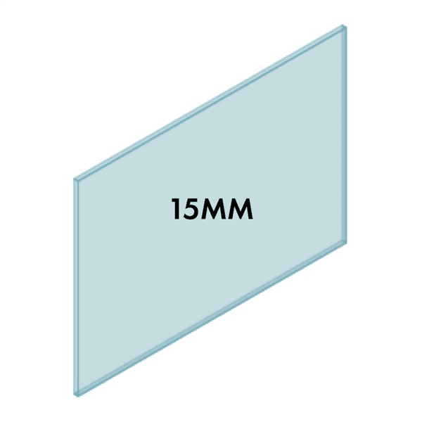 15mm Frameless Glass Balustrade 1350W x 1000H