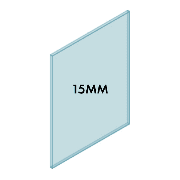 15mm Frameless Glass Balustrade - 750W x 1000H