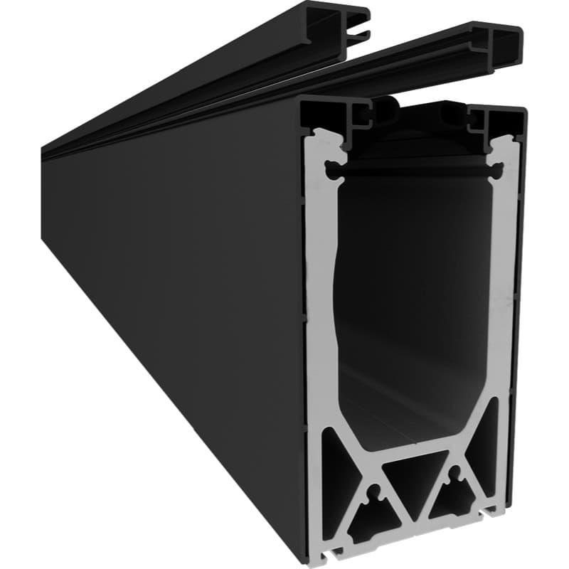 Versatilt Deck Mount Channel Kit Black