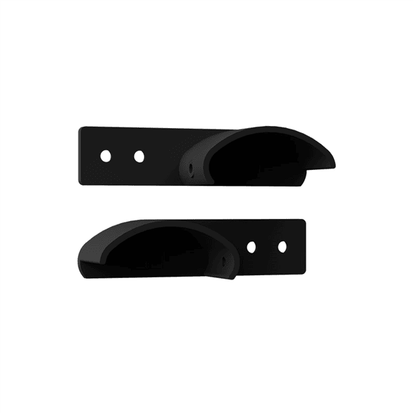 AIRE - Oval Handrail Offset Bracket 2pk - Satin Black