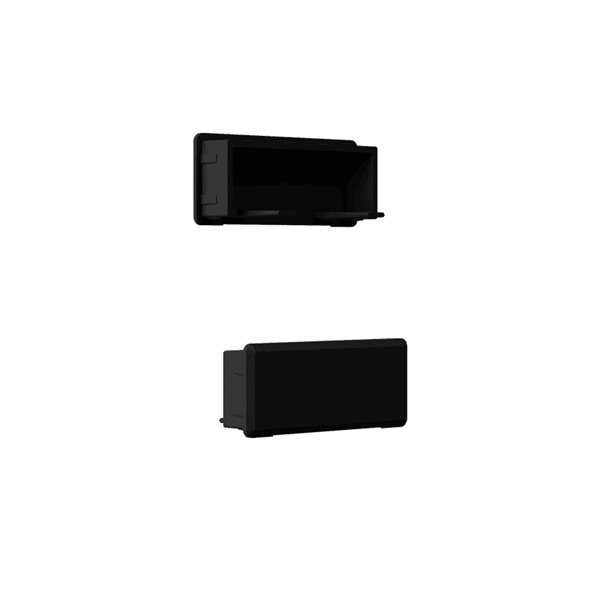 AIRE Balustrade Rectangular Handrail End Cap Satin Black
