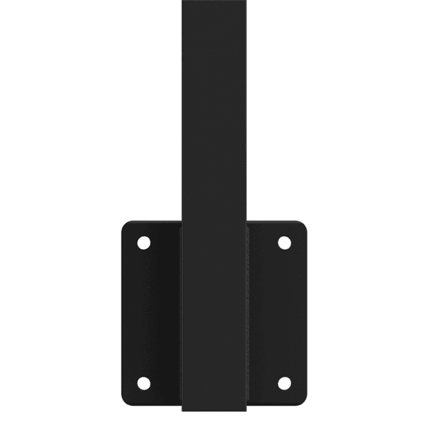 AIRE – Balustrade Face Mount Mid Post 1500mm – Satin Black