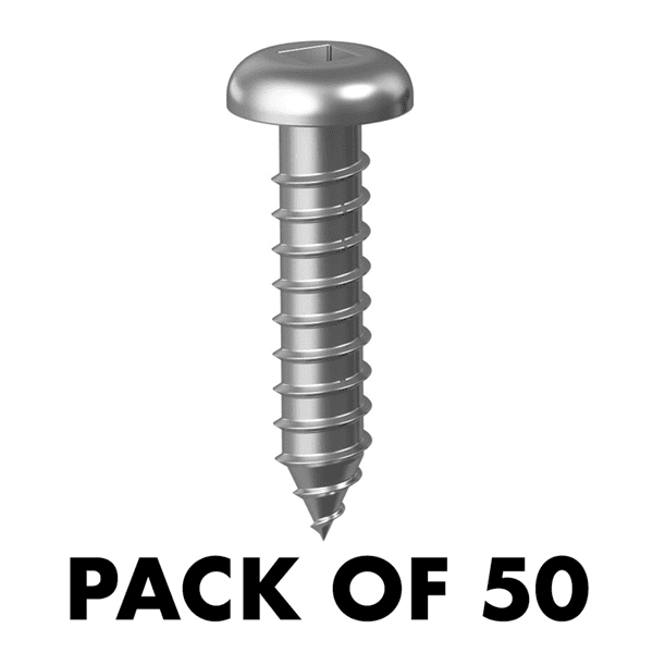 AIRE - 12gx25mm Rail Screw 50pk - Mill