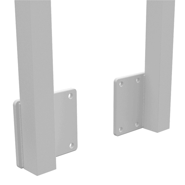 AIRE – Balustrade Face Mount Left & Right Post 1500mm – Pearl White