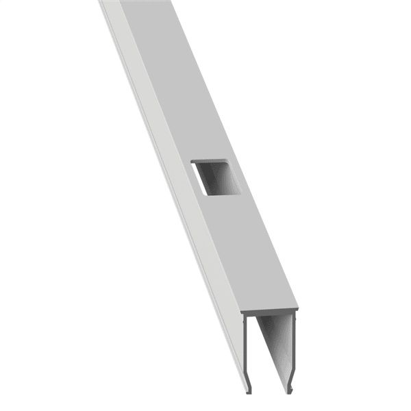 AIRE – Raked Bottom Rail Insert 3214mm Suit Picket – Pearl White