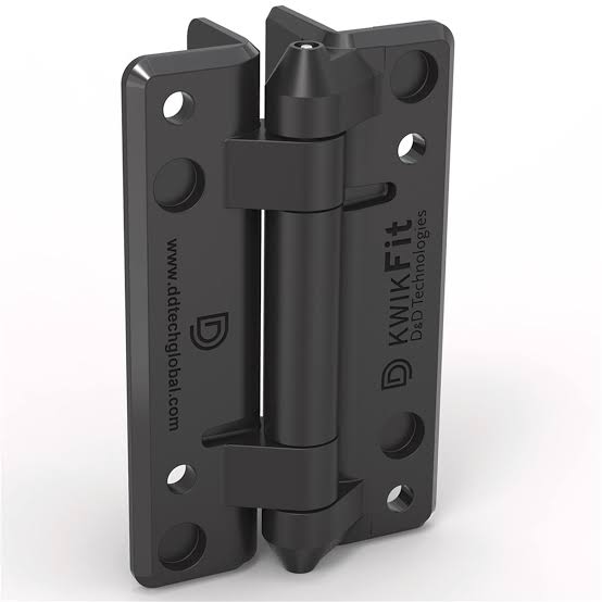 D&D Kwik Fit No Tension Hinge Pair Black