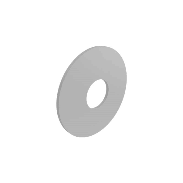 Glass Standoff Washer White - 38mm