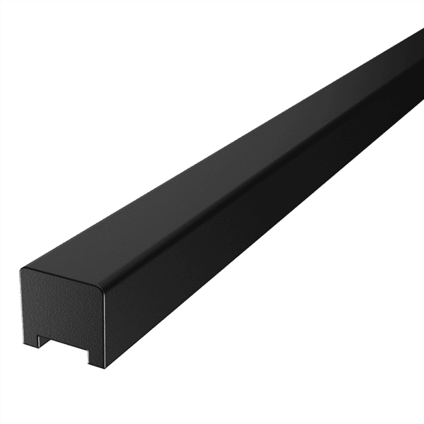Purity – Rectangular Water Bar 2000mm Long – Black