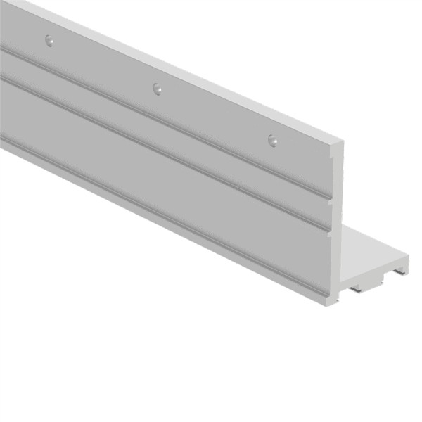 VISOR – Face Mount ‘L’ Profile 4000mm – Mill