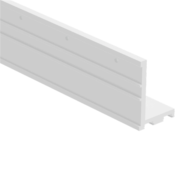 VISOR Face Mount L Profile 4000mm White