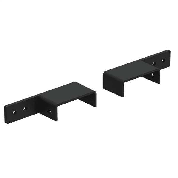 VISOR Handrail Offset Bracket Matt Black 2pk